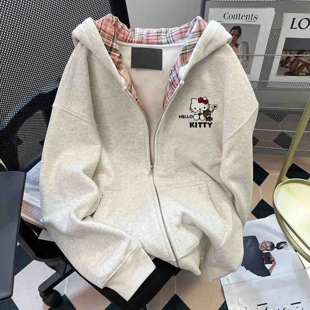 Winter Clothing Essentials - Hello Kitty Women's Hooded Sweatshirt Kawaii