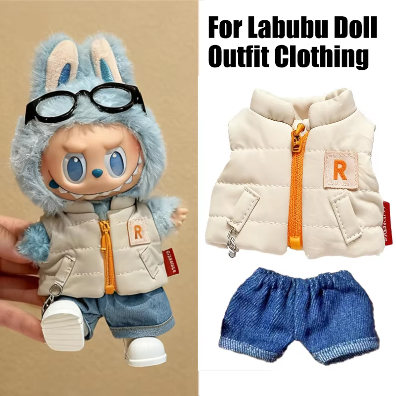Winter Clothing For Babies - For 15 17cm Labubu Doll Solid