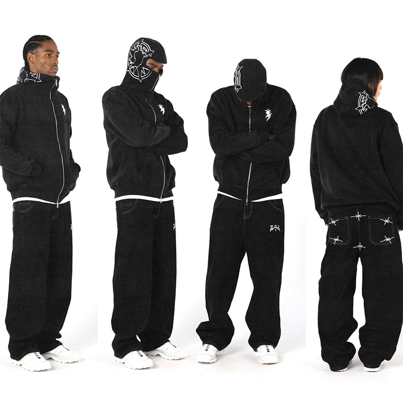 Winter Clothing Website - Embroidery Graphic Streetwear Hoodie Y2K Harajuku