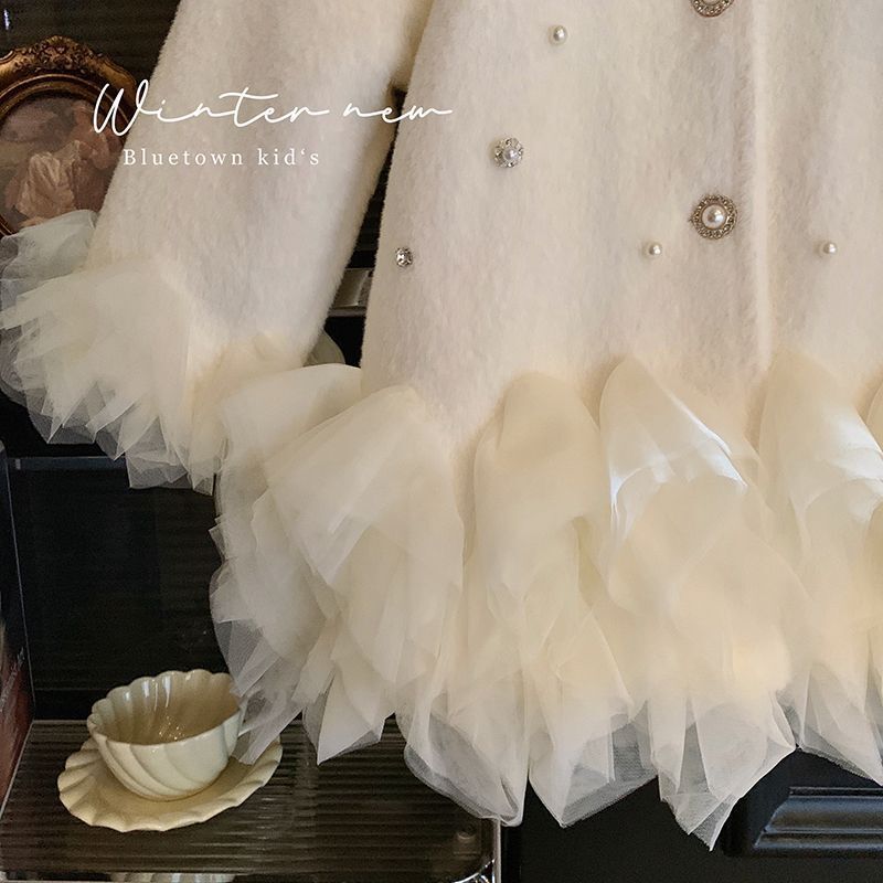 Girls' Furry Princess Mesh Coa - Winter Clothing For Babies review and price