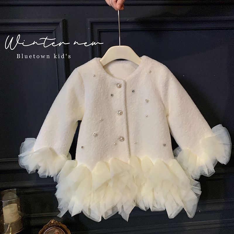 Girls' Furry Princess Mesh Coa - Winter Clothing For Babies review and price