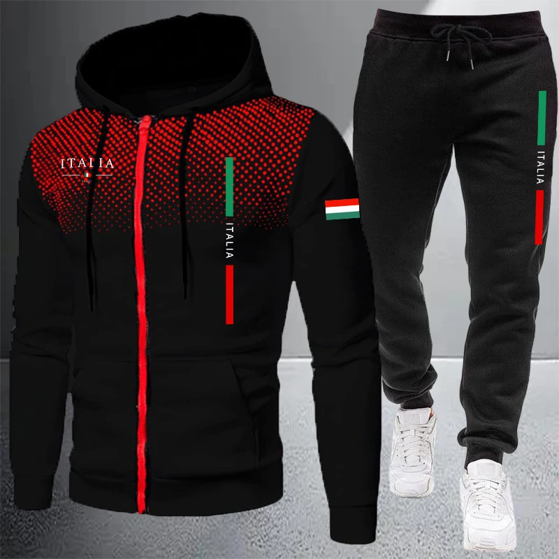 Men's Tracksuit Casual Zip Hoo - Winter Clothing Essentials review and price