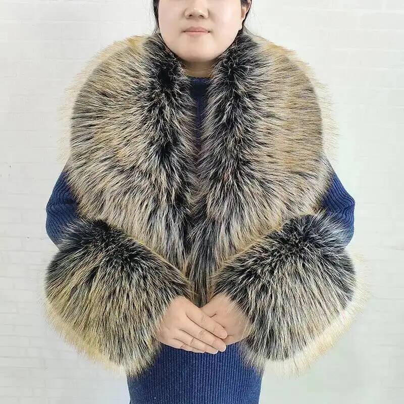 Large Women Faux Fox Fur Scarf - Winter Clothing Essentials review and price