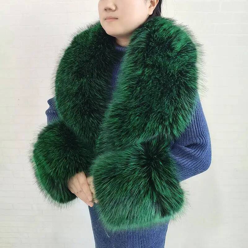 Large Women Faux Fox Fur Scarf - Winter Clothing Essentials review and price