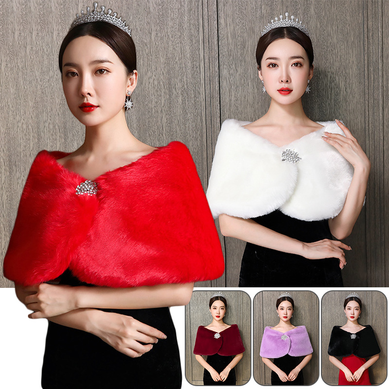 Women Bridal Shawl Wedding Cap - Winter Clothing Essentials review and price